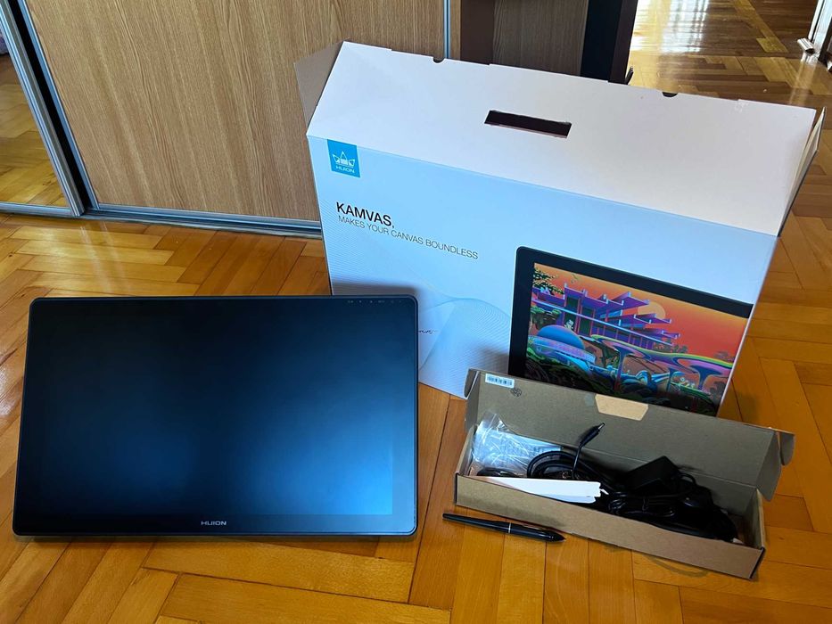 Tablet graficzny Huion Kamvas 22 Plus | Stan Idealny | Full Zestaw