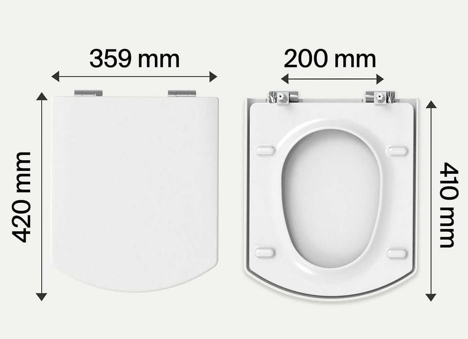 Tampa de Sanita Roca HALL com queda amortecida - Ref. 084611