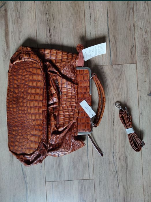 Nowa z metkami torba torebka ekoskóra krokodyl