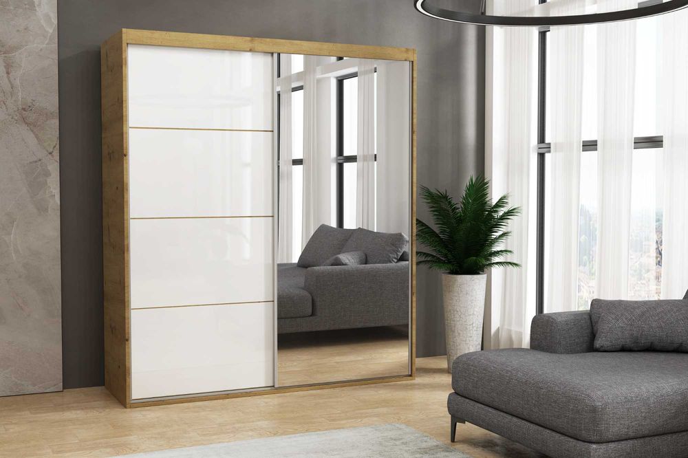 ---PROMOCJA-- Szafa przesuwna na wymiar Mat 7, szer. 100 cm