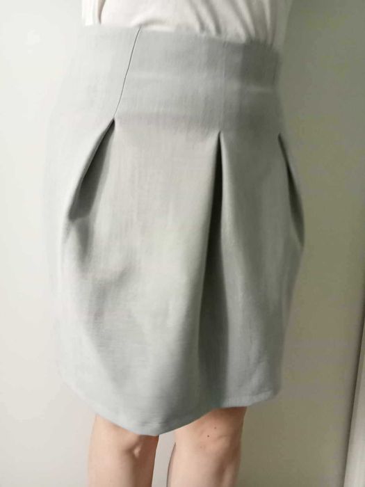 Spódnica rozkloszowana popiel Autograph rozmiar 40