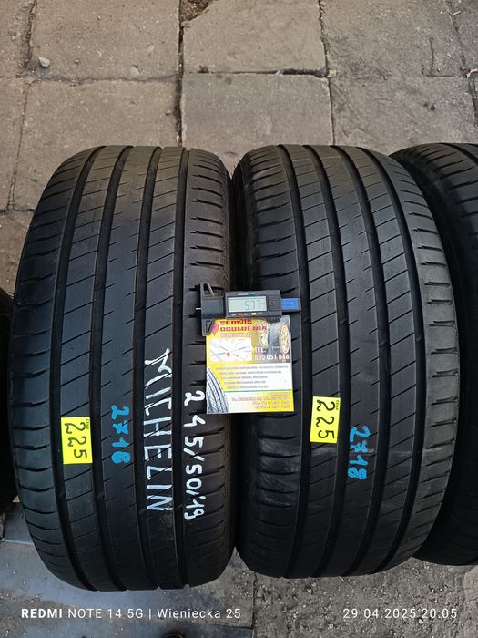 Opony letnie 245/50/19Michelin! Montaż/Wysyłka!
