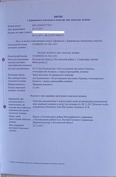 ПРОДАЖ! Земельна ділянка 15 сот.,  Супрунівка