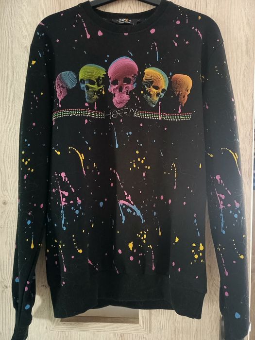 Bluza czarna czachy czaszka emo goth alternative metal rock punk horry unisex