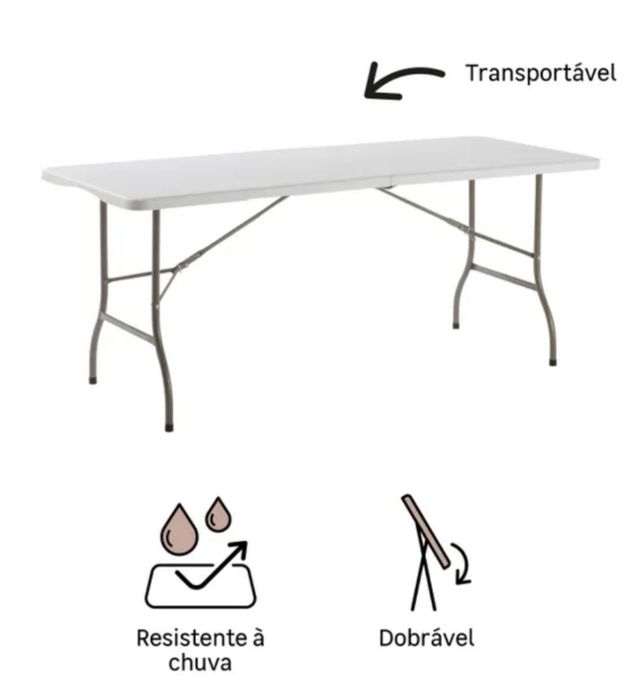 Mesa dobrável portátil