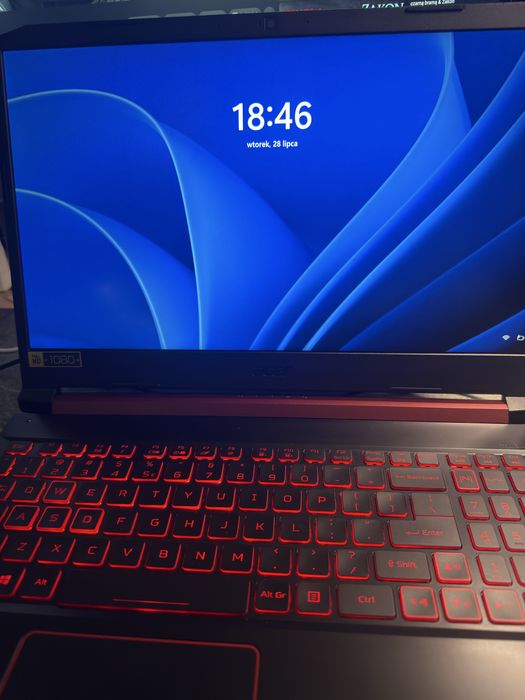 Acer Nitro 5 AN515-54-52PY | i5-8300H | 16GB RAM | GTX 1650 4GB | BDB stan | przeczytaj opis