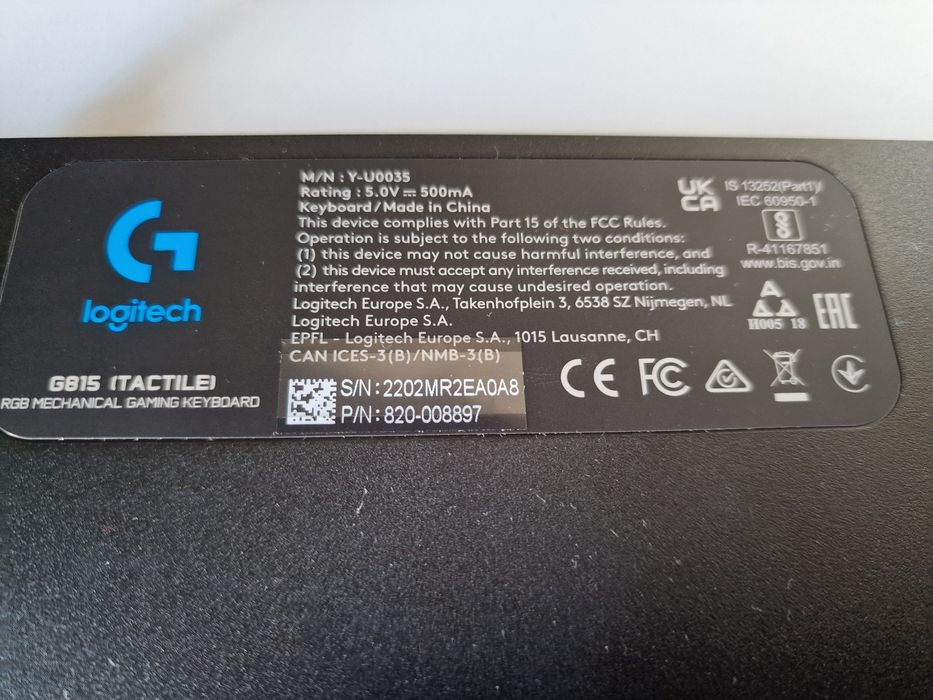 Klawiatura Logitech G815 Tractile QWERTY