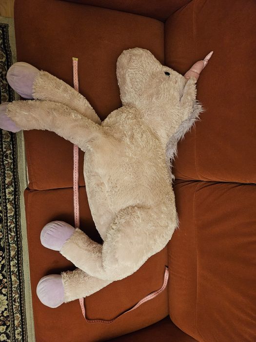 Duży pluszak różowy jednorożec ok 80cm długości