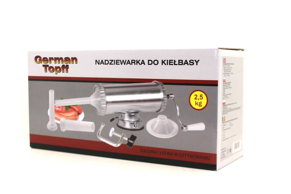 NADZIEWARKA DO KIEŁBASY 2,5 KG maszynka do kiełbas pozioma szpryca
