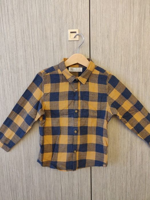 Camisa xadrez menino Zara