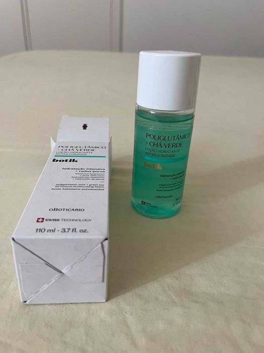 Botik Poliglutâmico + Chá Verde loção hidratante antioleosidade 110 ml