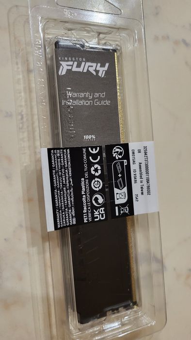 Модуль пам`яті DDR5 8GB/5600 Kingston Fury Beast Black (KF556C40BB-8)