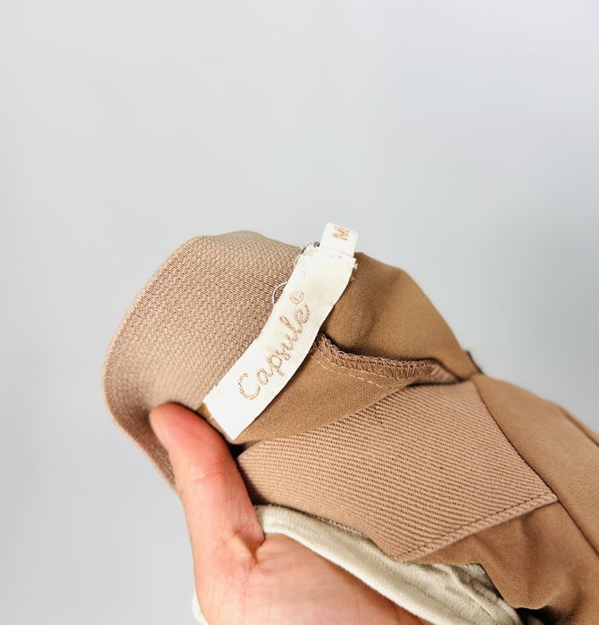 Beżowe spodnie z wysokim stanem M 38