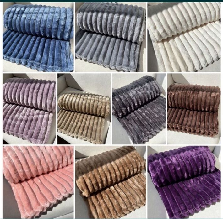 Пледи "шарпей" велюрові