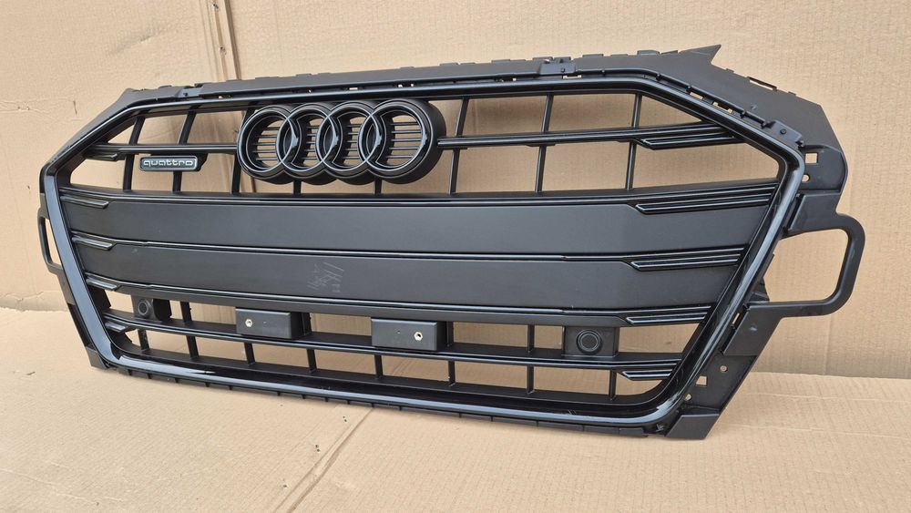 Atrapa chłodnicy GRILL Audi A4 B9 8W LIFT 19- QUATTRO + PDC OE BLACK !