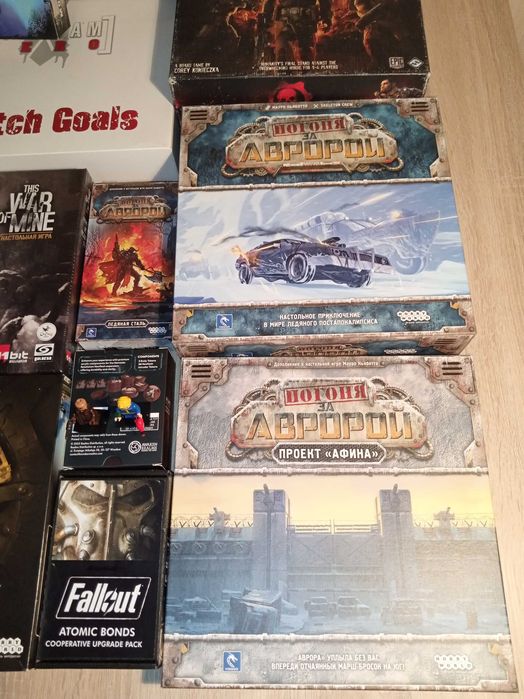 Настольные игры  This war of mine  /  Fallout  /  Gears of war