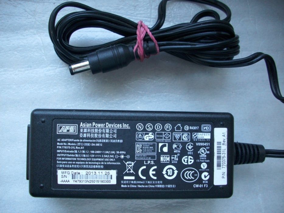 Zasilacz APD DA-30E12 12V 2.5A Dell Wyse Thin Client