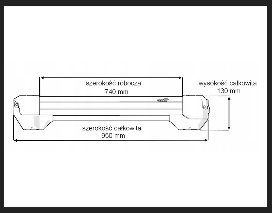 Dachowy uchwyt na 6 par nart firmy Hakr
