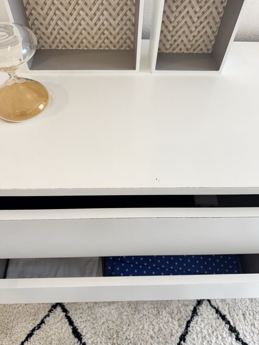 Conjunto de 2 cómodas IKEA MALM brancas