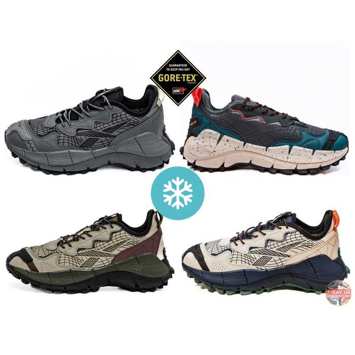 Чоловічі теплі кросівки Reebok Zig Kinetica 2.5 Edge Gore-Tex Termo мужские теплые кроссовки рибок зиг кинетика гортекс термо