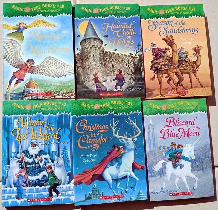 19 livros em inglês para jovens de Mary Pope Osborne