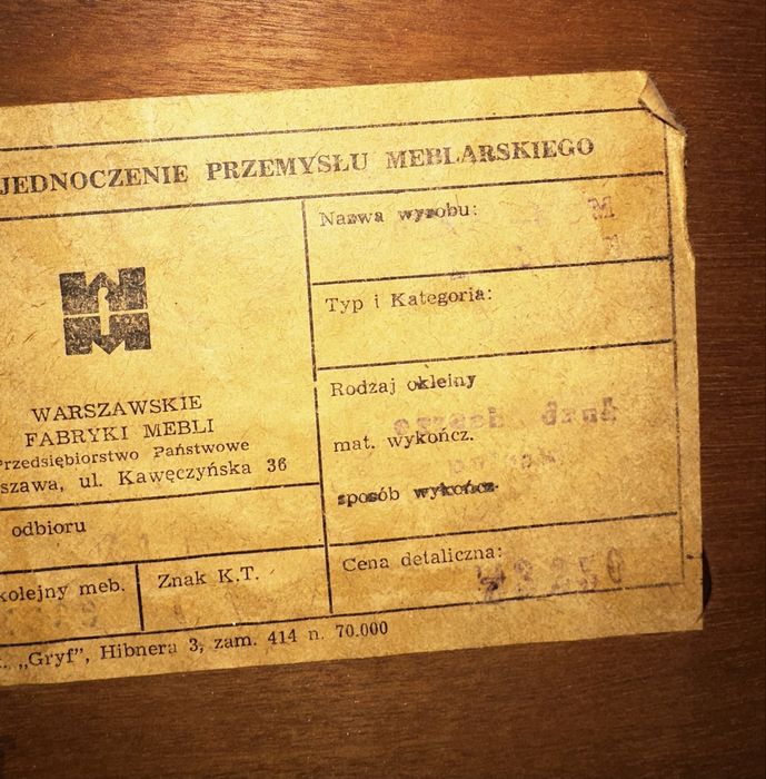 Kredens PRL   - komoda z nadstawką