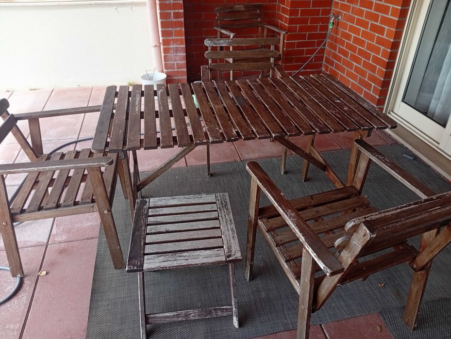 Conjunto mesa e cadeiras exterior ikea