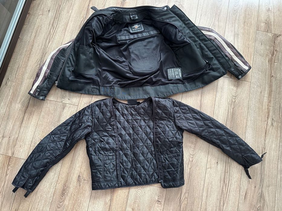 Skórzana kurtka damska HARLEY DAVIDSON MOTR CYCLES „Almena” L Genuine MOTORCLOTHES