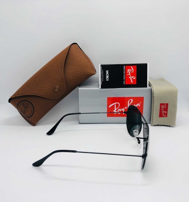 Солнцезащитные очки Ray Ban Aviator Large Metal 3025 Black 58мм стекло