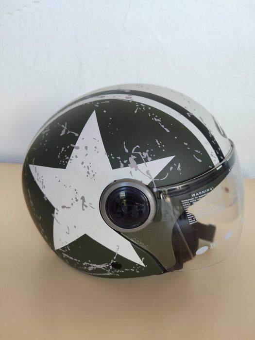 Capacete Airoh Compact Pro Shield Verde Mate