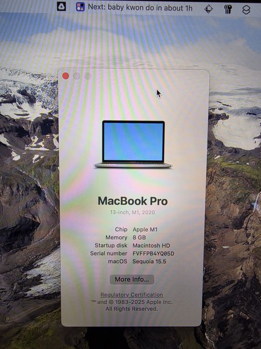 MacBook Pro 13" M1 | 8GB RAM | 256GB SSD | Touch Bar