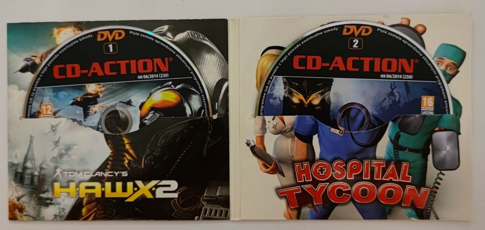 Gra CD-Action 230 Tom Clancy H.A.W.X. 2 Overlord 2 Hospital Tycoon PC