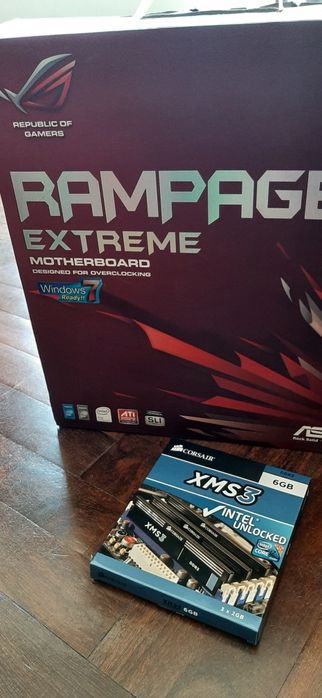 Motherboard asus rampage 2 extreme + xeon x5690 + corsair xm3 12gigas64563968595203121