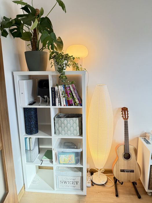 Lampa podłogowa Ikea Solleftea papierowa owalna