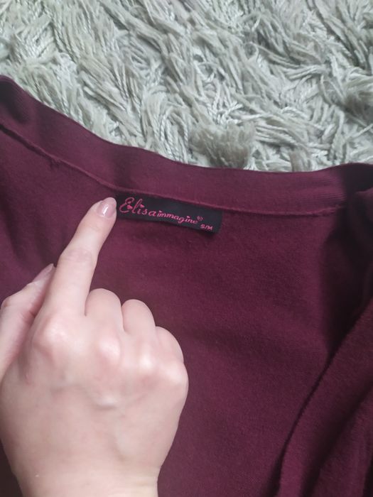 Długi rozpinany kardigan