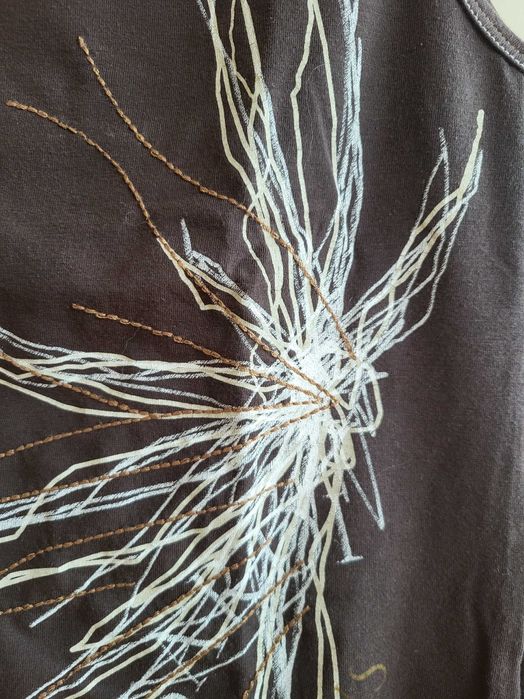 Top Castanho com Bordado - Trussardi