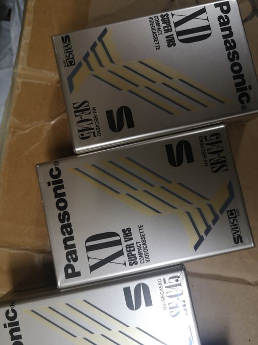 Cassetes Panasonic HG super high grade EC-30 VHSC / XD SE-C45, novas