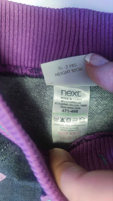 Zestaw komplet Next bluzka spodnie leginsy myszka 1,5 2 lata 92 cm