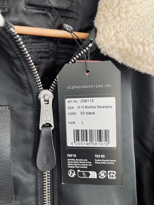Kurtka bomberka Alpha Industries B-15 Mod; darmowa wysyłka