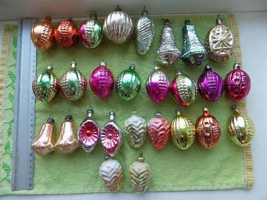 Елочные игрушки СССР Колокольчик Фонарики Шишки Сосульки Цена за 1 шт