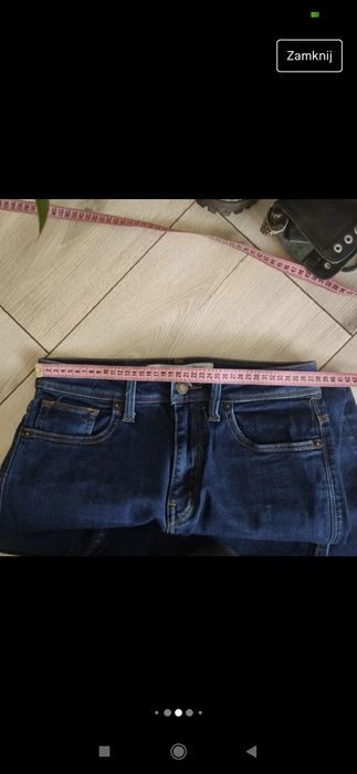 Spodnie męskie jeansy, rozm S, Burton