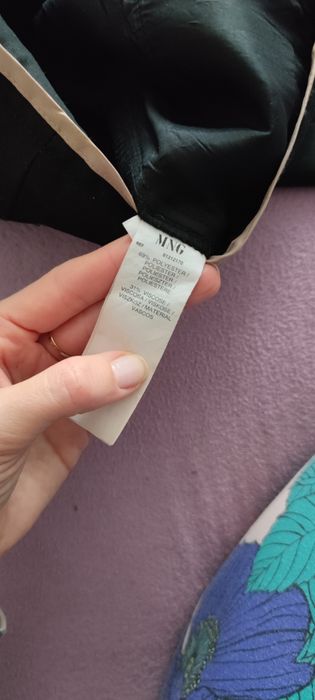 Spodnie klasyczne eleganckie Mango Suit wysoki stan M