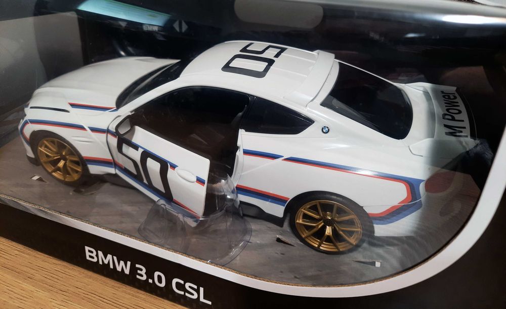 NOWY Samochód zdalnie sterowany BMW 3.0 CSL w skali 1:14, RC, RASTAR