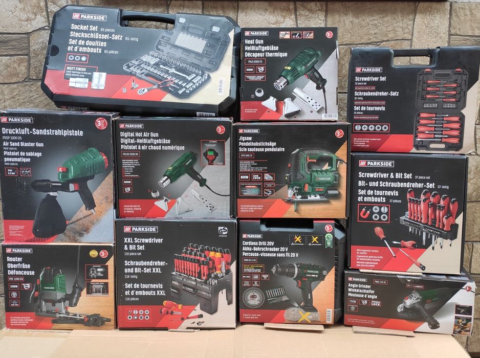 Фрезер Болгарка інструменти PARKSIDE POF 1200 D3 1200 W +Набір фрез.