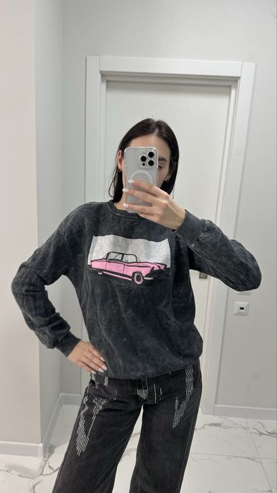 Худі з принтом авто