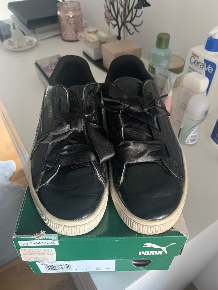 Tênis puma basket hotsell heart glam preto