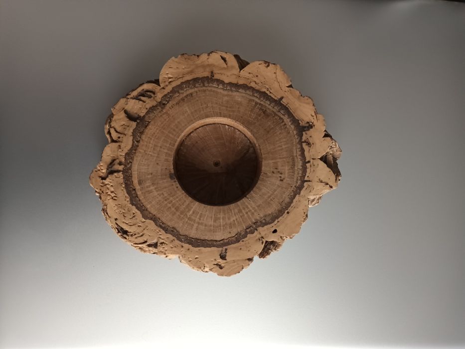 Base de cortiça para vela