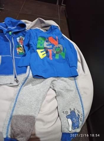 Fato treino e sweat benetton