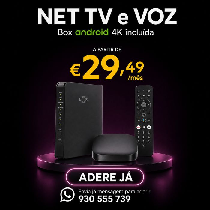 Internet Fibra NOS desde 29,49€/mês