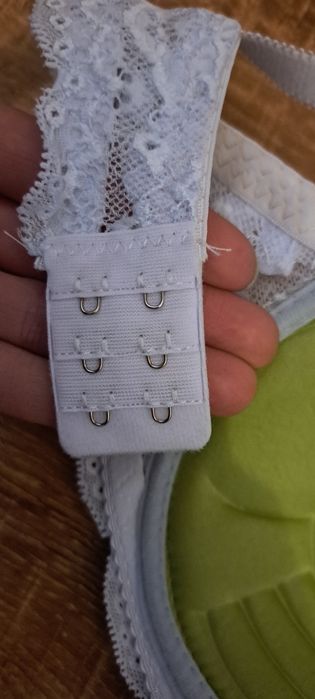 Stanik, biustonosz, 36B, Rose-girl, biało-zielony, nowy